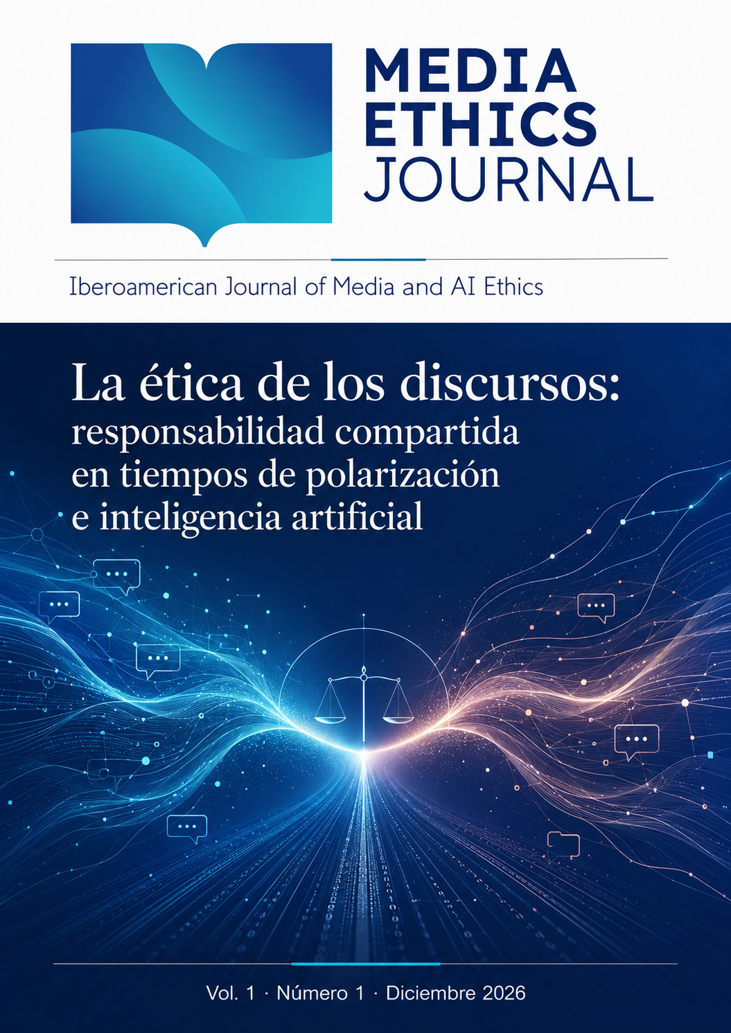 Portada de Media Ethics Journal, vol. 1, núm. 1